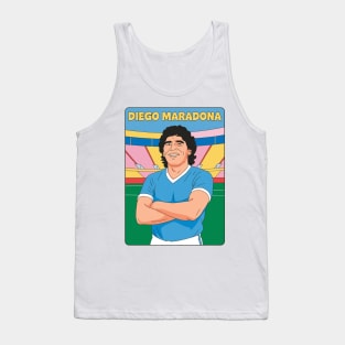 Diego Maradona Pop Art Original Illustration Tank Top